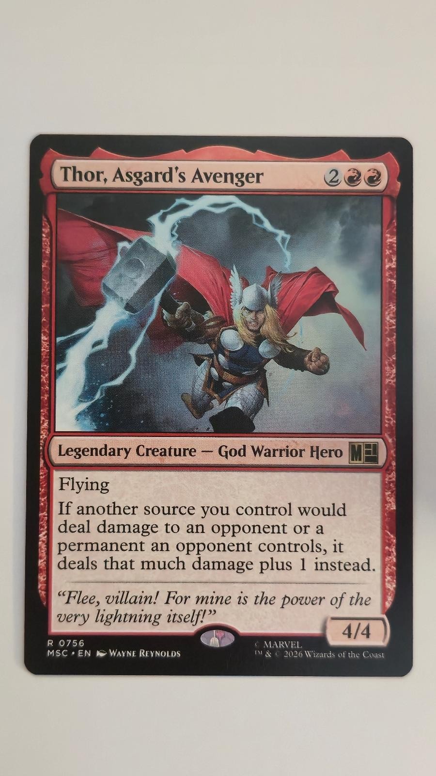 Thor, Asgard’s Avenger 756 Commander: Marvel Super Heroes Magic: The Gathering