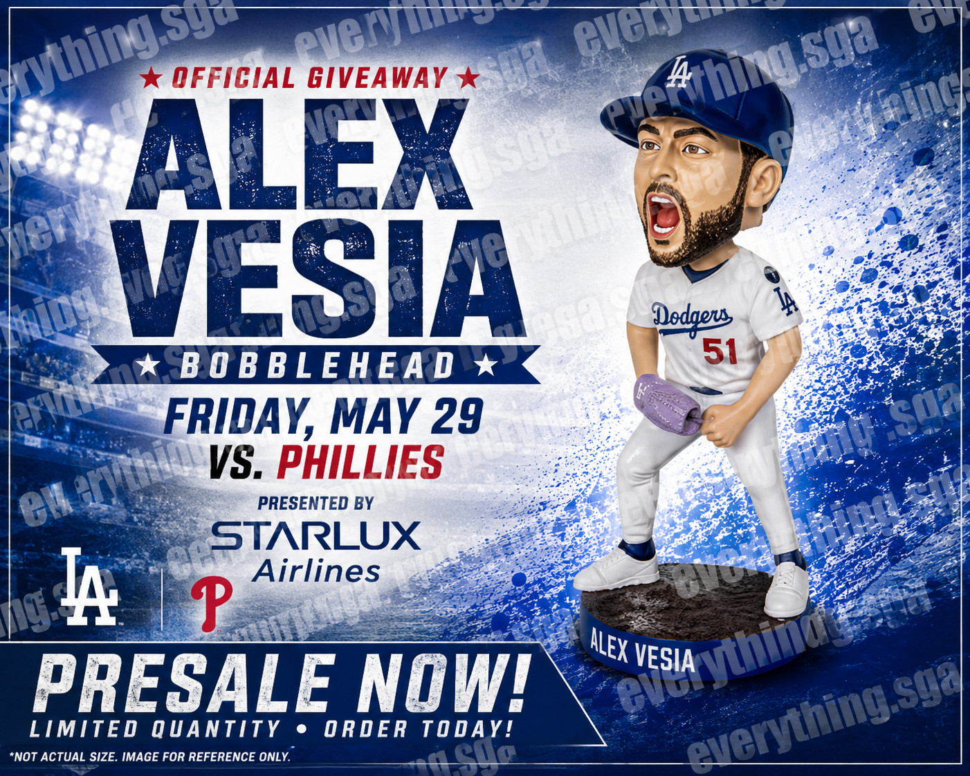 PRESALE 🧢⚾️ Alex Vesia Dodgers 1st Bobblehead 5/29/26 ⚾️🧢