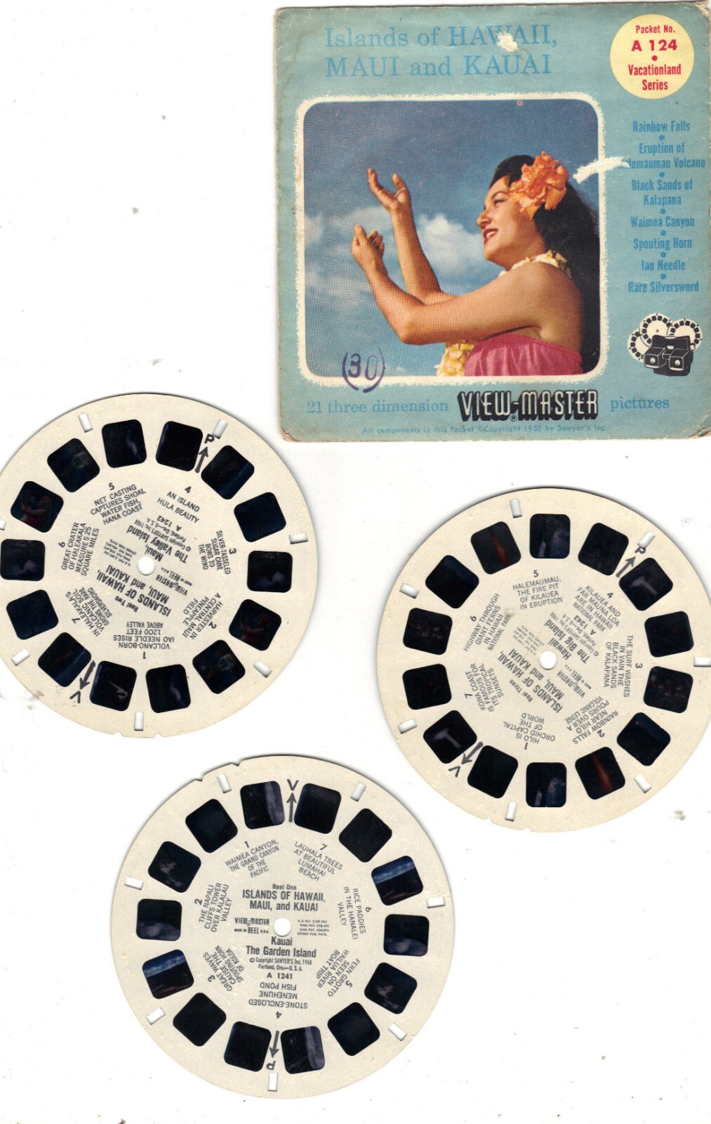 Vintage View Master 3 Reel Sets