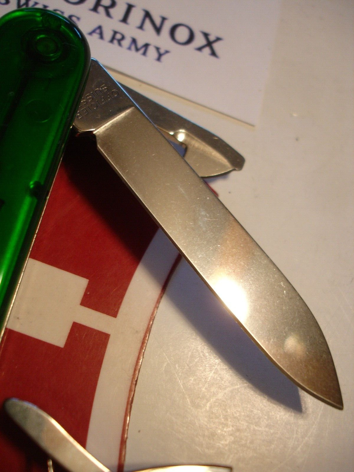 VICTORINOX 91mm TRANSLUCENT EMERALD GREEN CLIMBER 14 FUNCTION SWISS ARMY KNIFE