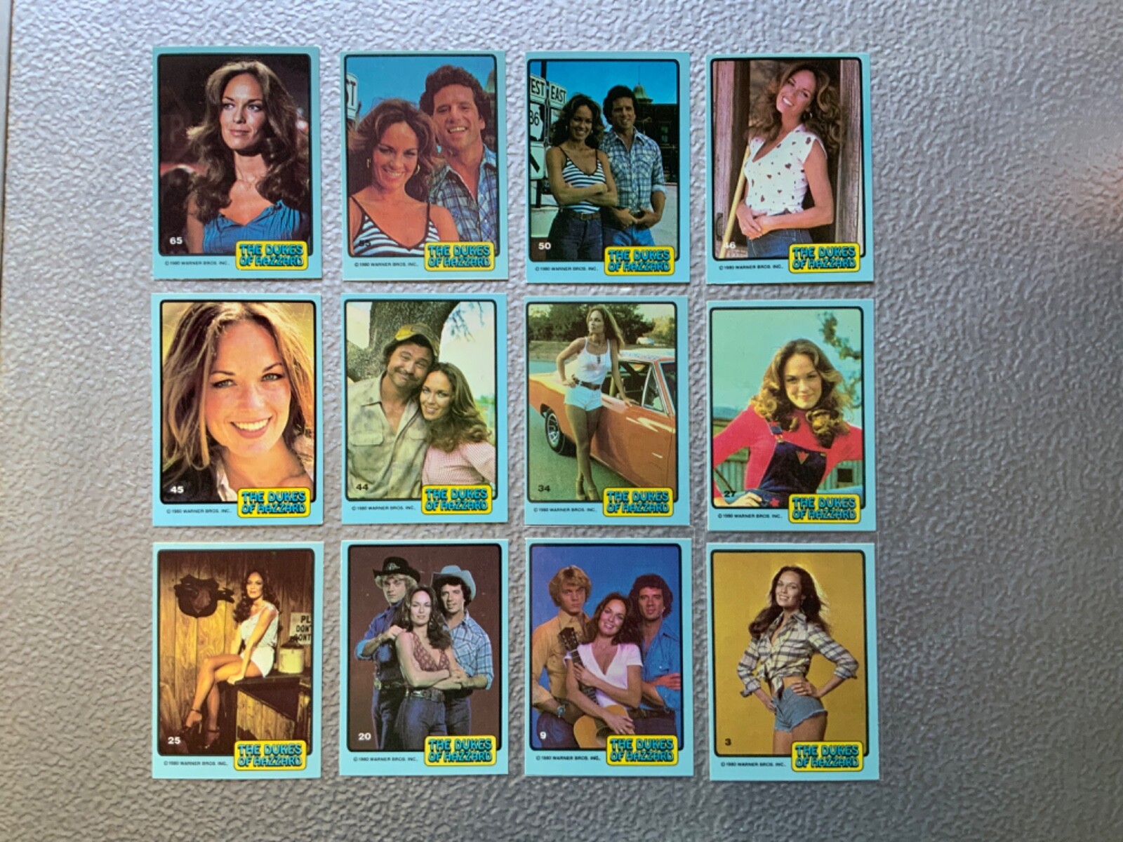 1980 THE DUKES OF HAZZARD Blue Cards Pick From List of 47 Different $1 – $5 Each
