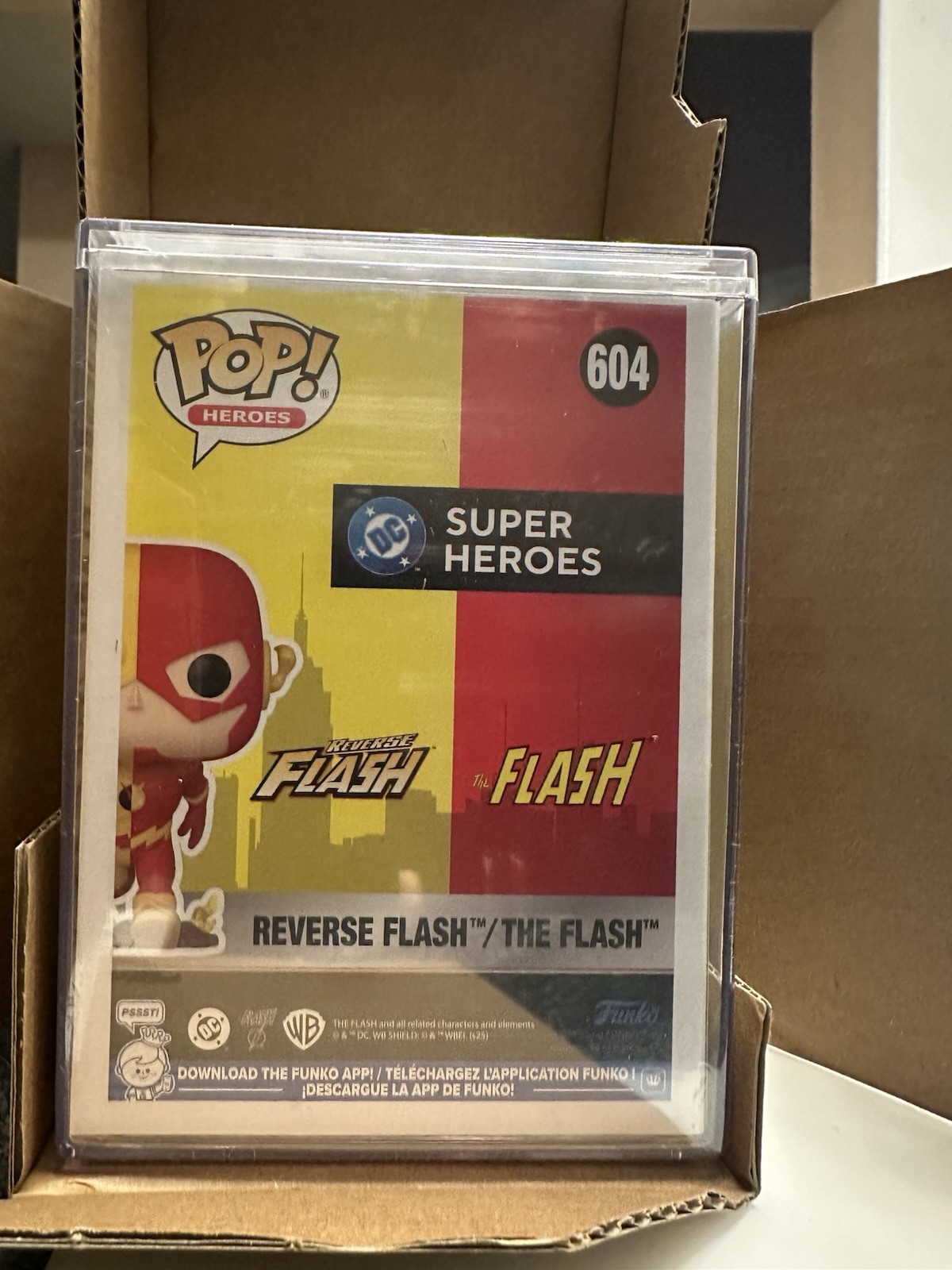 Funko Pop Reverse Flash The Flash #604 3500 PCS LE Gemini + Protector In Hand