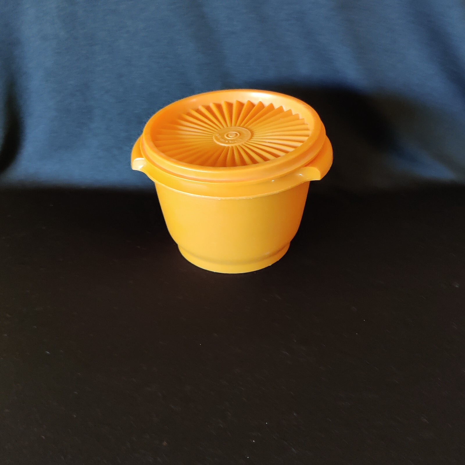 Vintage Tupperware 886-12 Servalier Bowl Orange 12 Ounces with Lid Made in USA