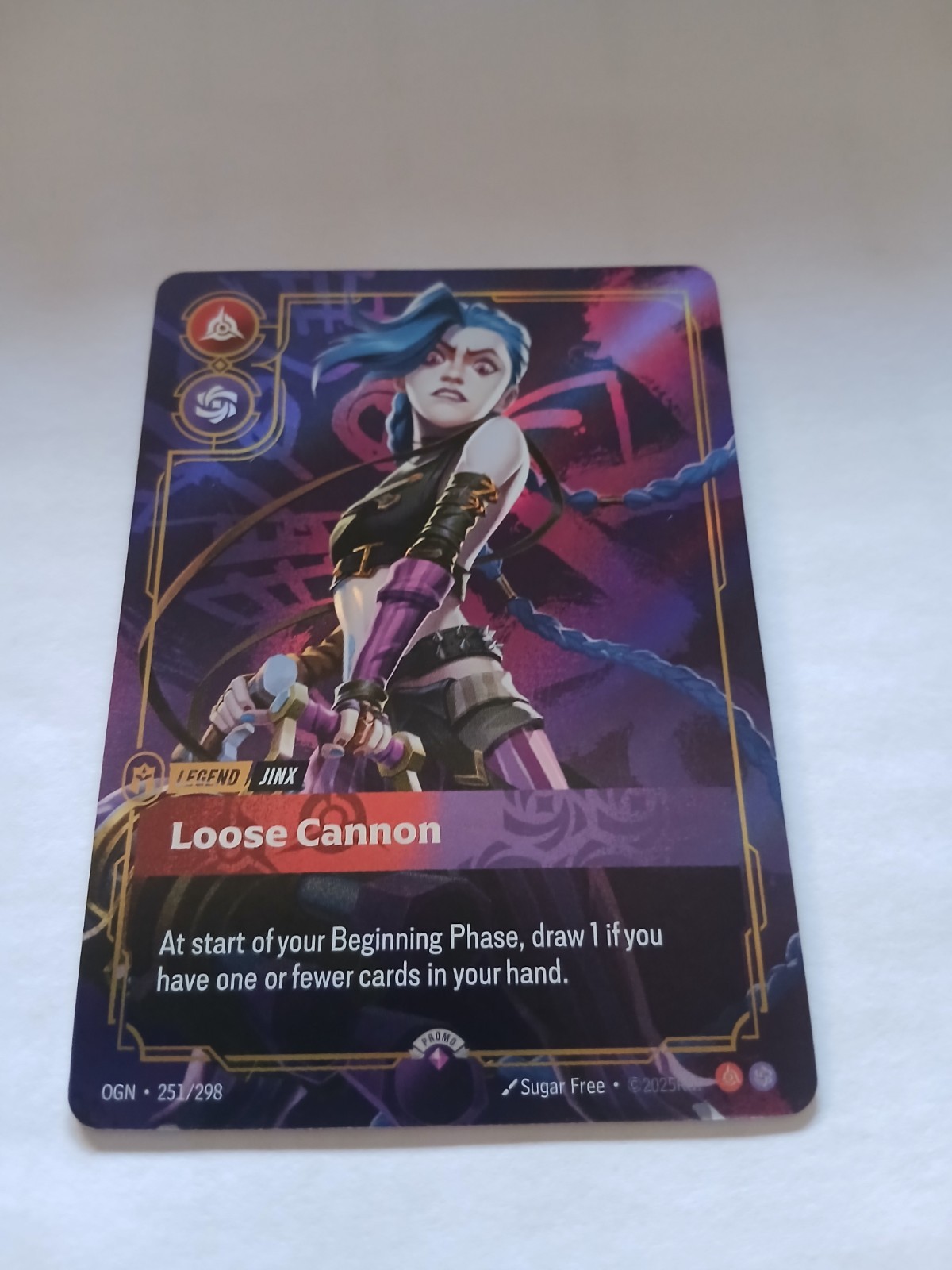 Riftbound TCG – Jinx Loose Cannon OGN 251/298 – Origins Promo Foil