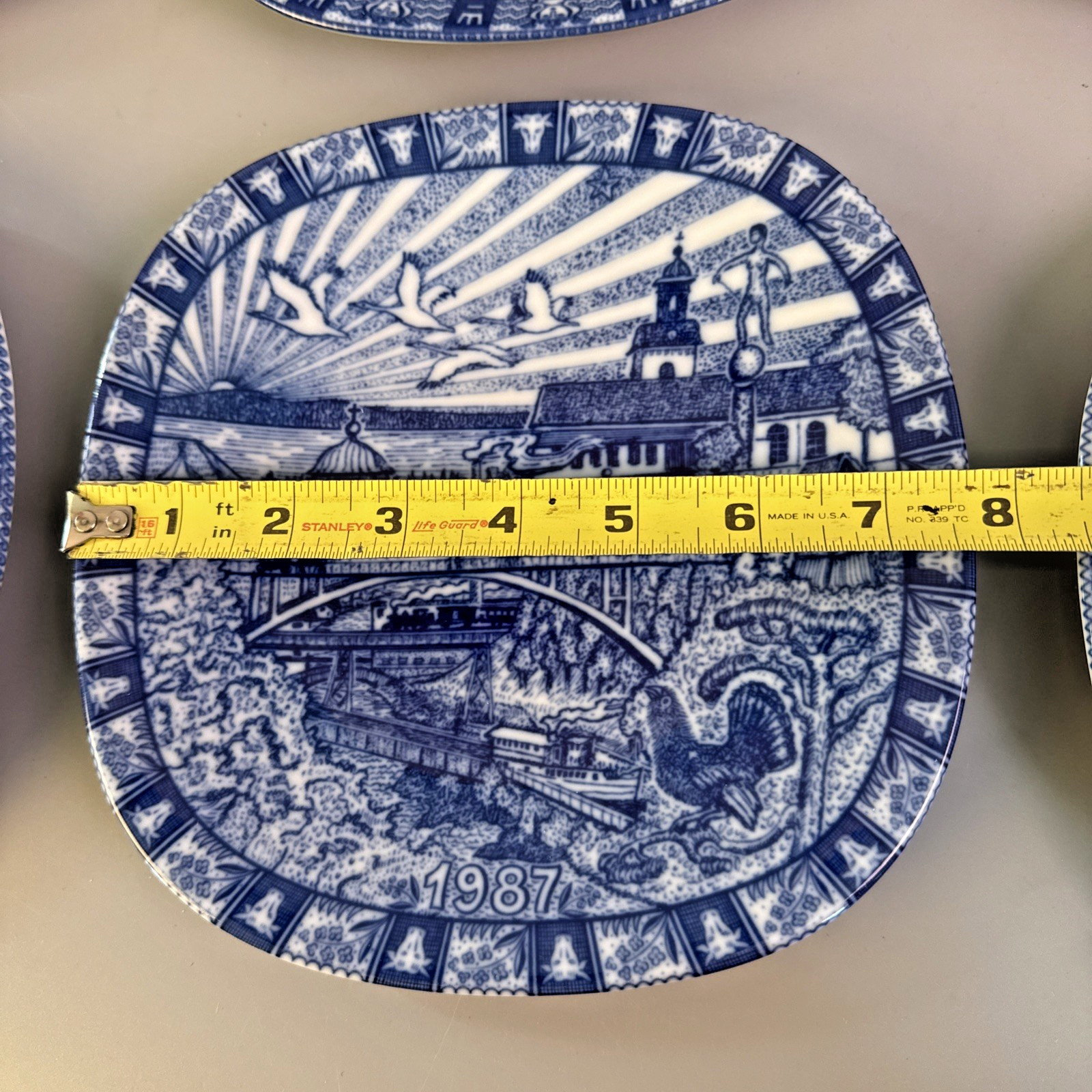 JULEN RORSTRAND Plates Lot Of 10 Sweden – Blue White Limited Edition 1980 – 89