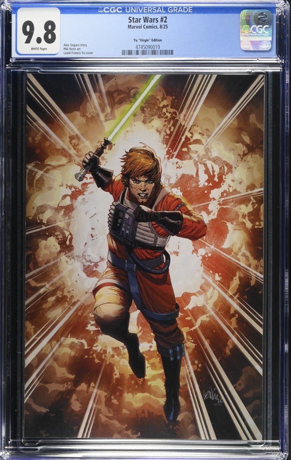 Star Wars #2G [1:100] Virgin Incentive – 2025 – CGC 9.8 – Leinil Francis Yu