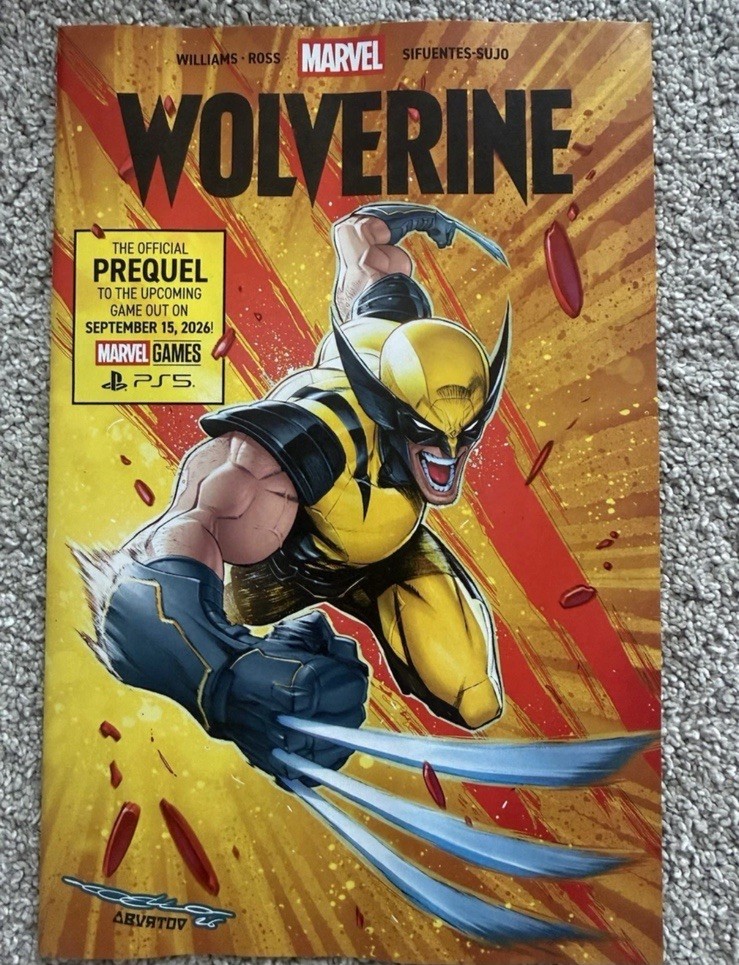 SDCC 2026 Limited Exclusive Marvel Wolverine Comic Book Playstation PS5 New