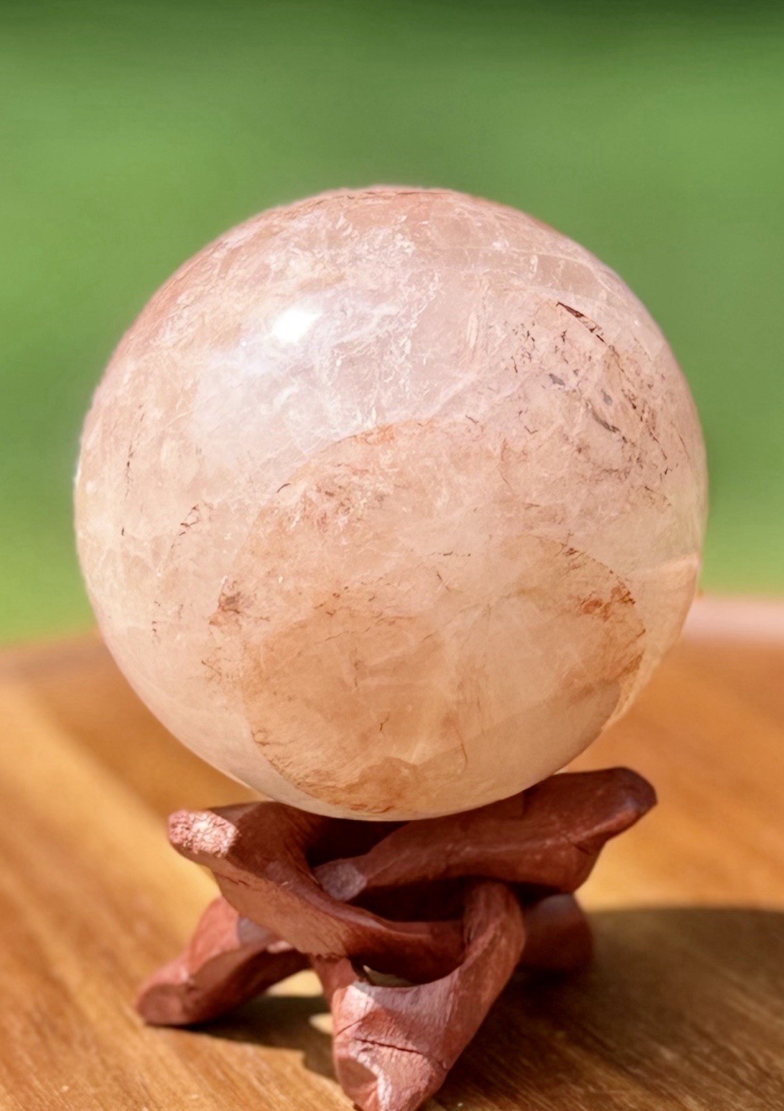 Fire Quartz (hematoid) Sphere 69mm/461g