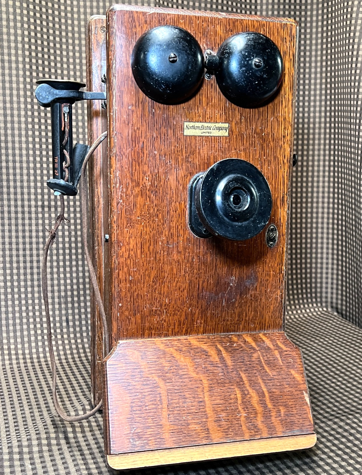 Antique Northern Electric Company Limited Hand Crank Magneto Wall Telephone