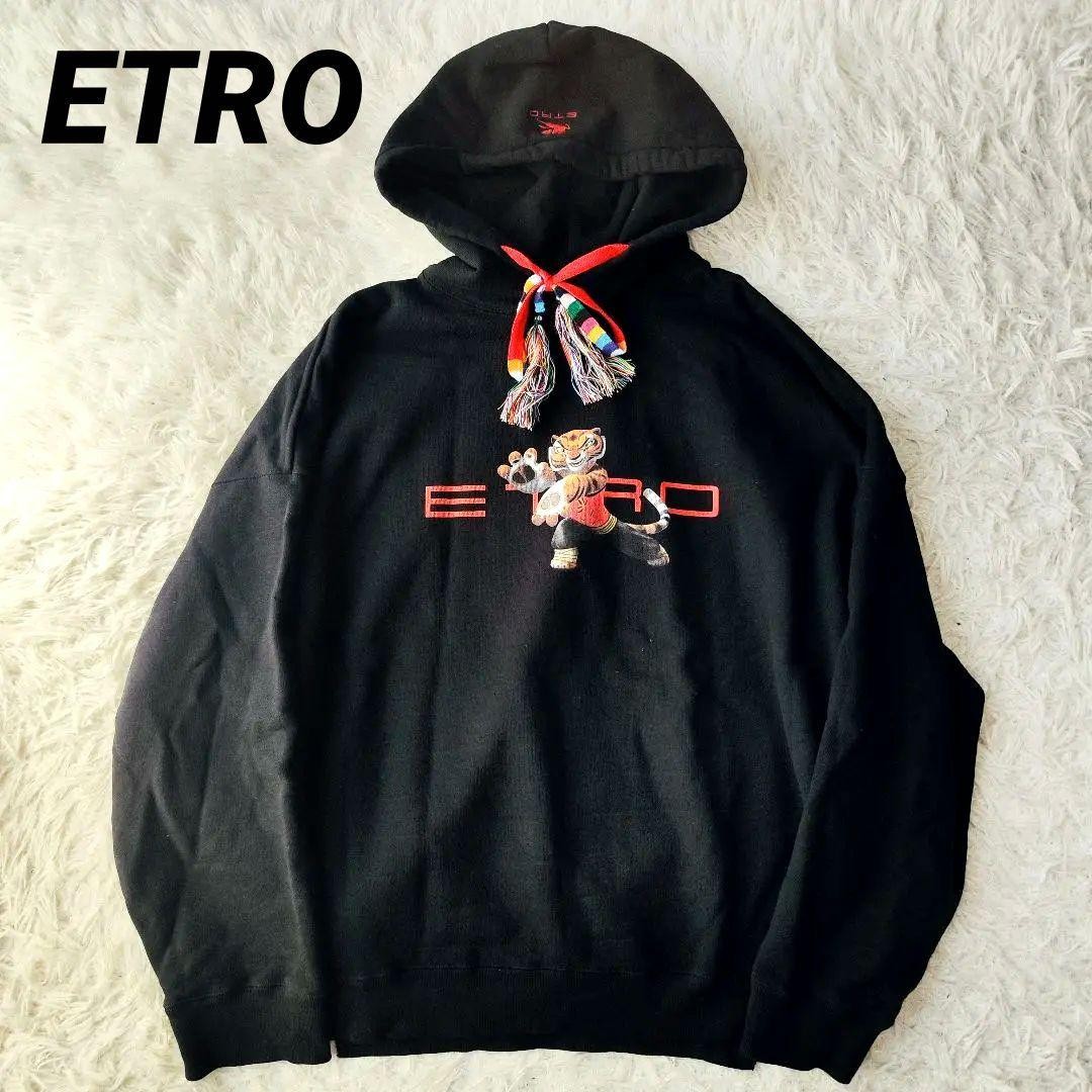 Etro Men Top Pullover Hoodie Character Print Xl Limited Edition VHTF Designer Co