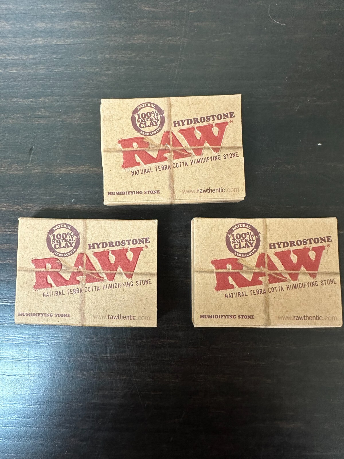 RAW Hydrostone Natural Terracotta Humidifying Stone Reusable 3 Pack