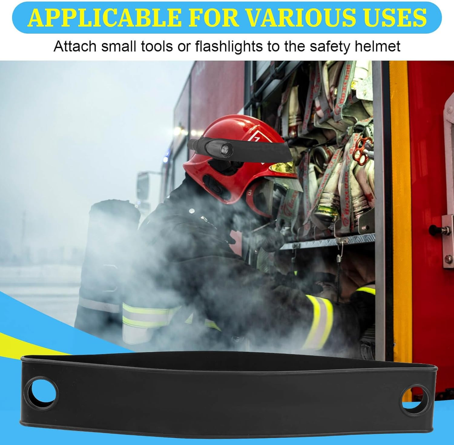 Firefighter Helmet Bands Compatible with Streamlight Helmets Fits Most Standard