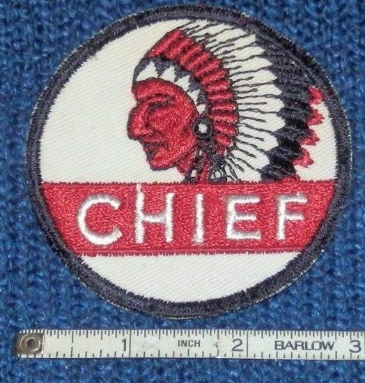 3″ CHIEF GASOLINE Uniform/Hat PATCH -N.O.S- WASHINGTON, IDAHO, OREGON, MONTANA