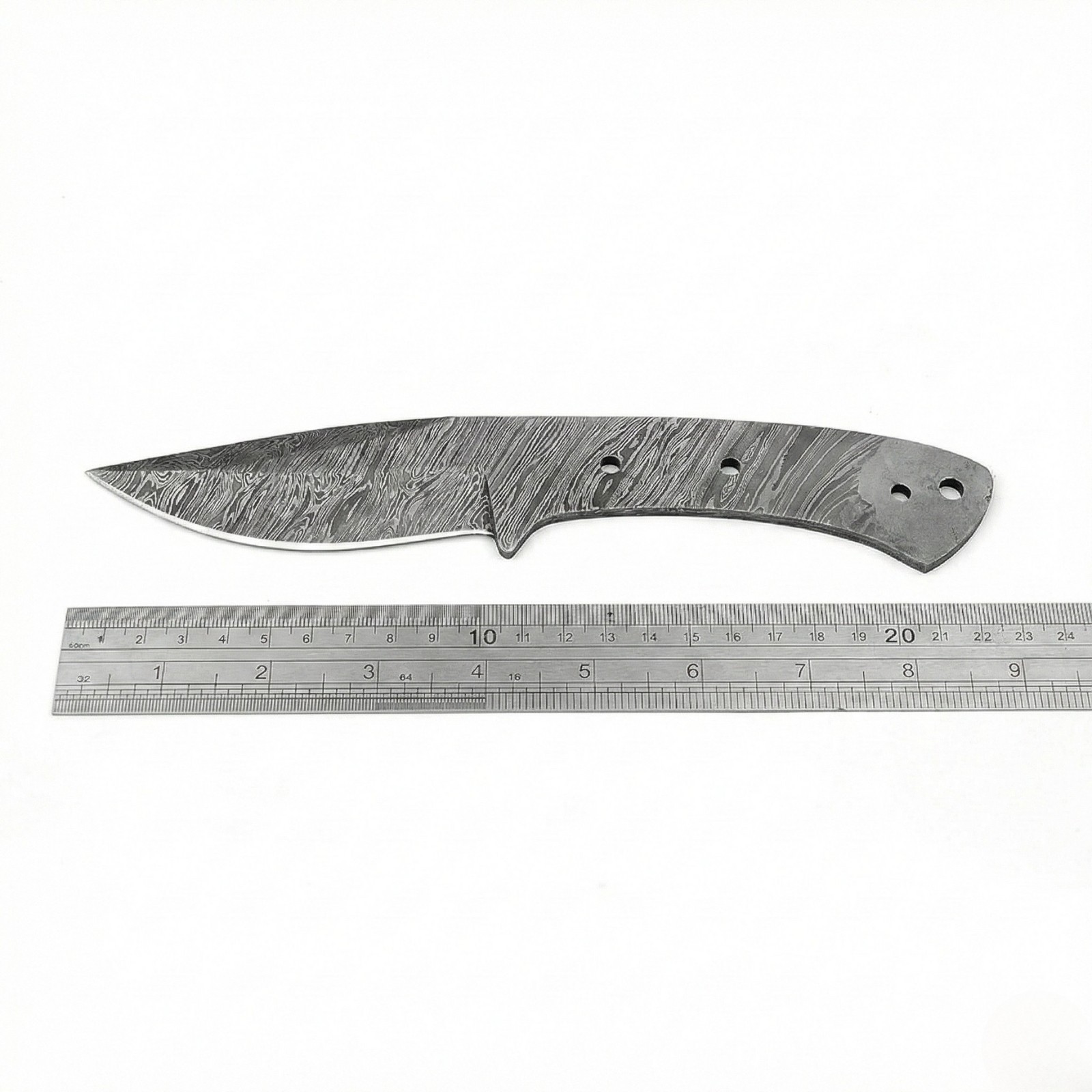 Tactical Damascus DIY Knife Making Kit Bushcraft Survival Blank Full Tang Scout