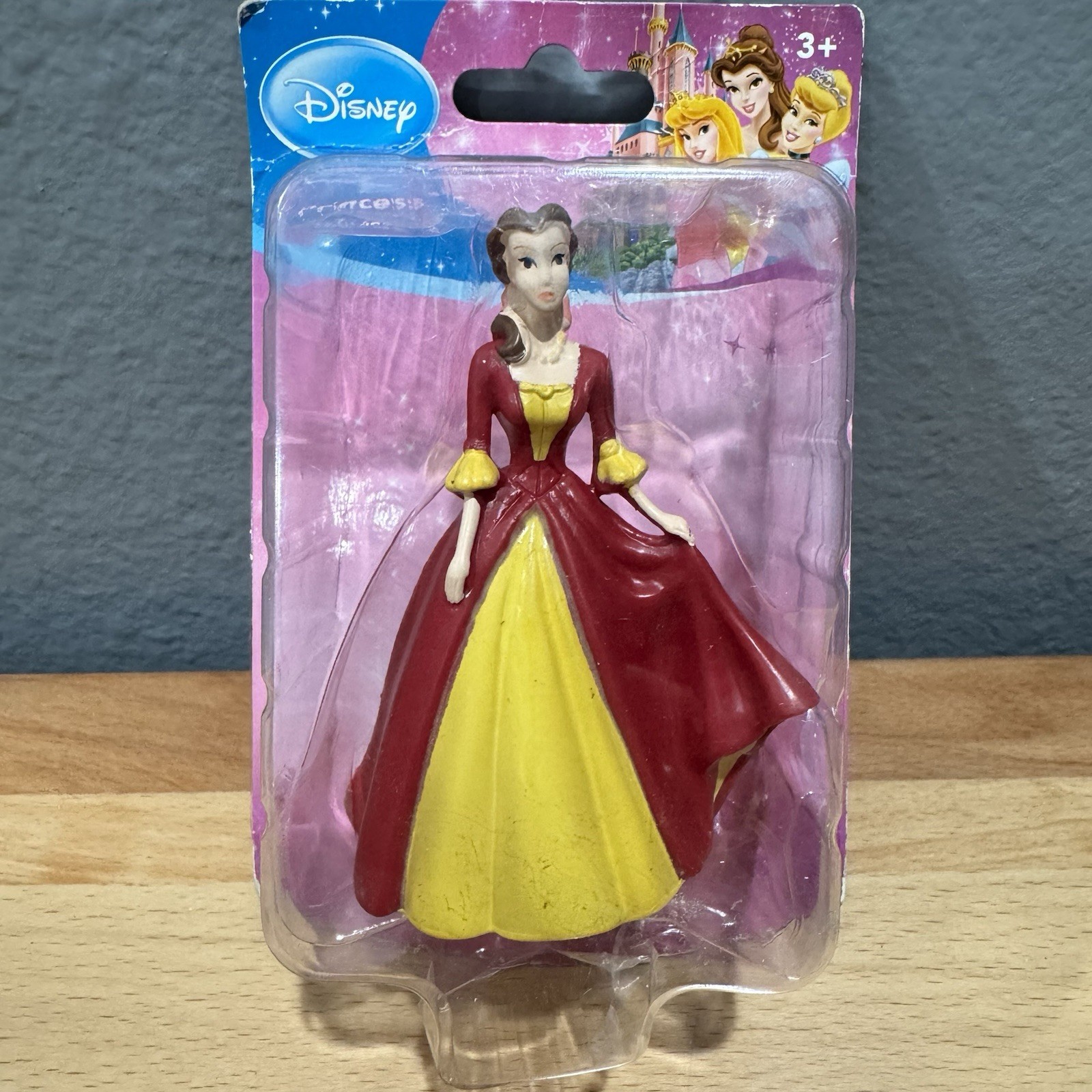 Disney’s Princess Bell in Red And Yellow Dress PVC Figure