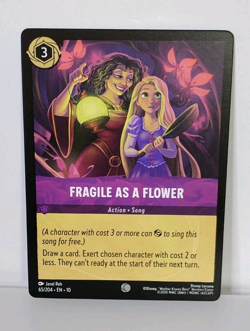 Disney Lorcana Fragile as a Flower Whispers in the Well Card 65/204 TCG