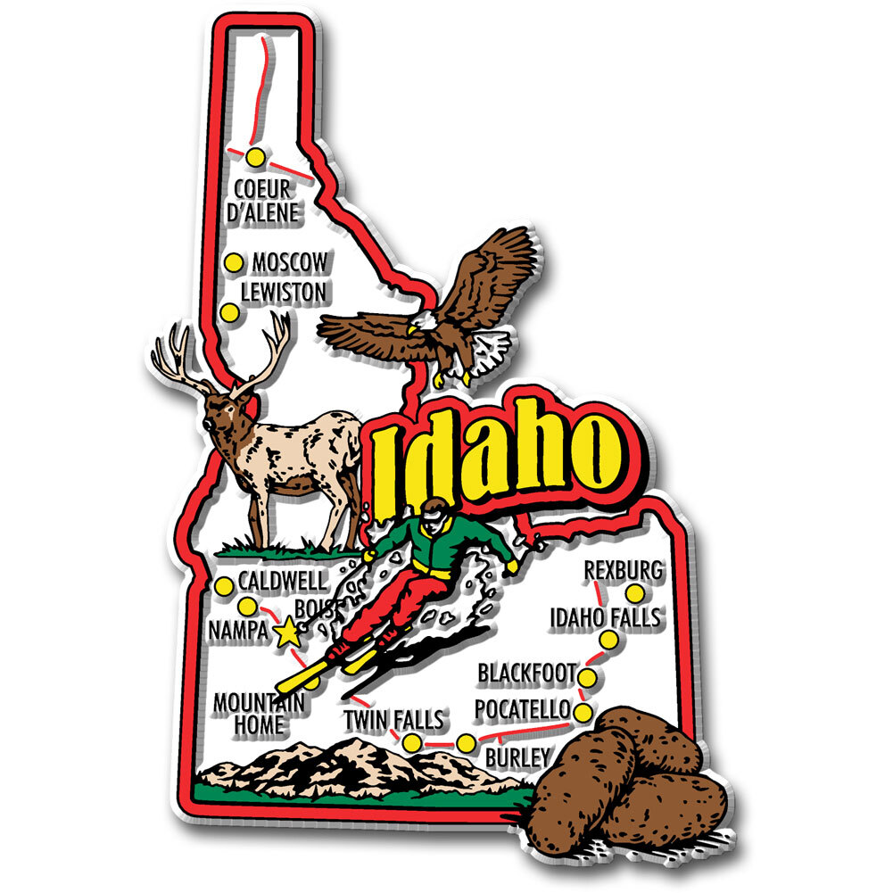 Idaho Jumbo State Magnet by Classic Magnets