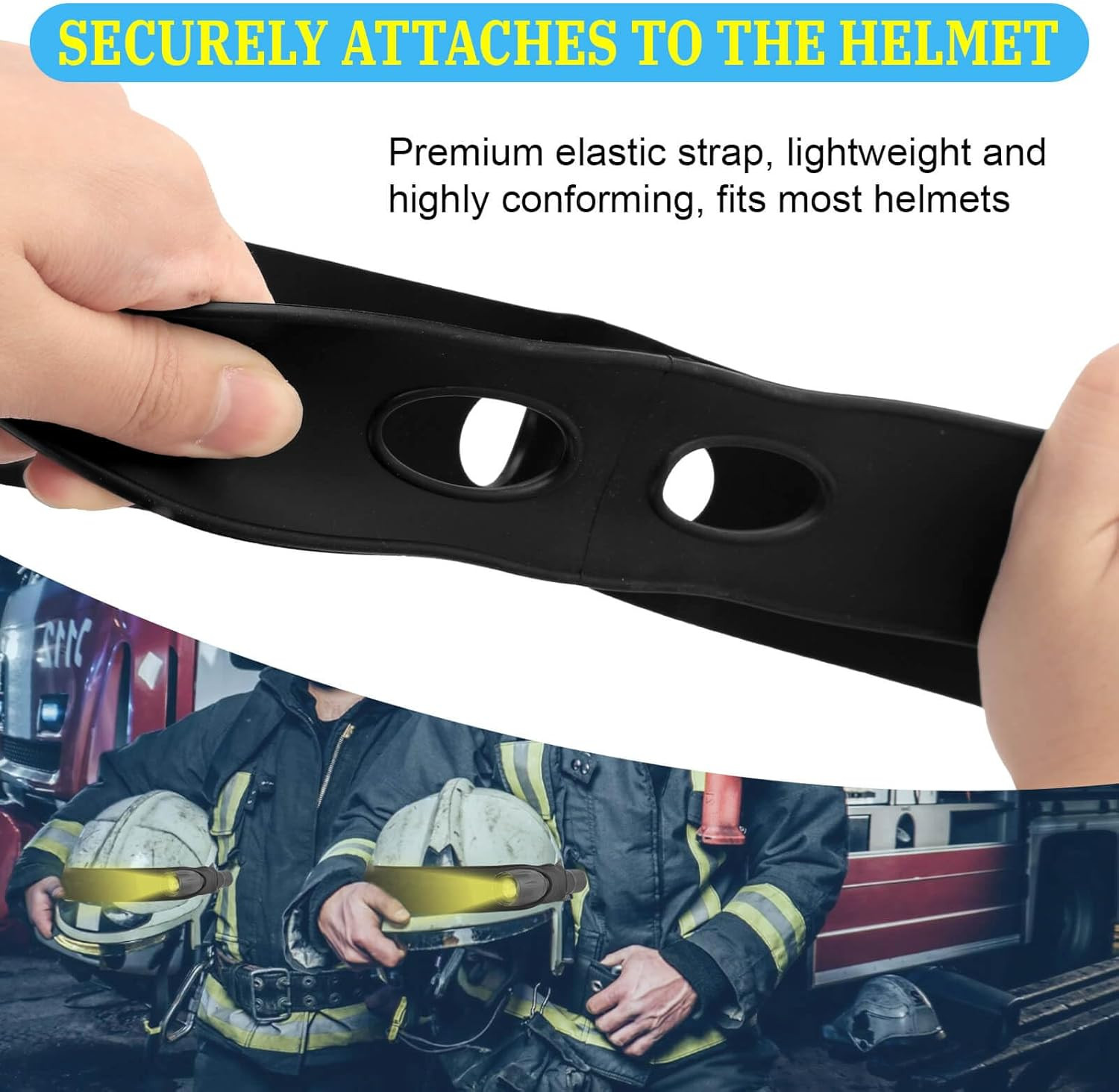 Firefighter Helmet Bands Compatible with Streamlight Helmets Fits Most Standard