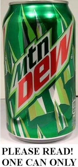 Vintage Mountain Dew Regular FULL NEW 12oz 355ml Can Standard Packaging USA 2011