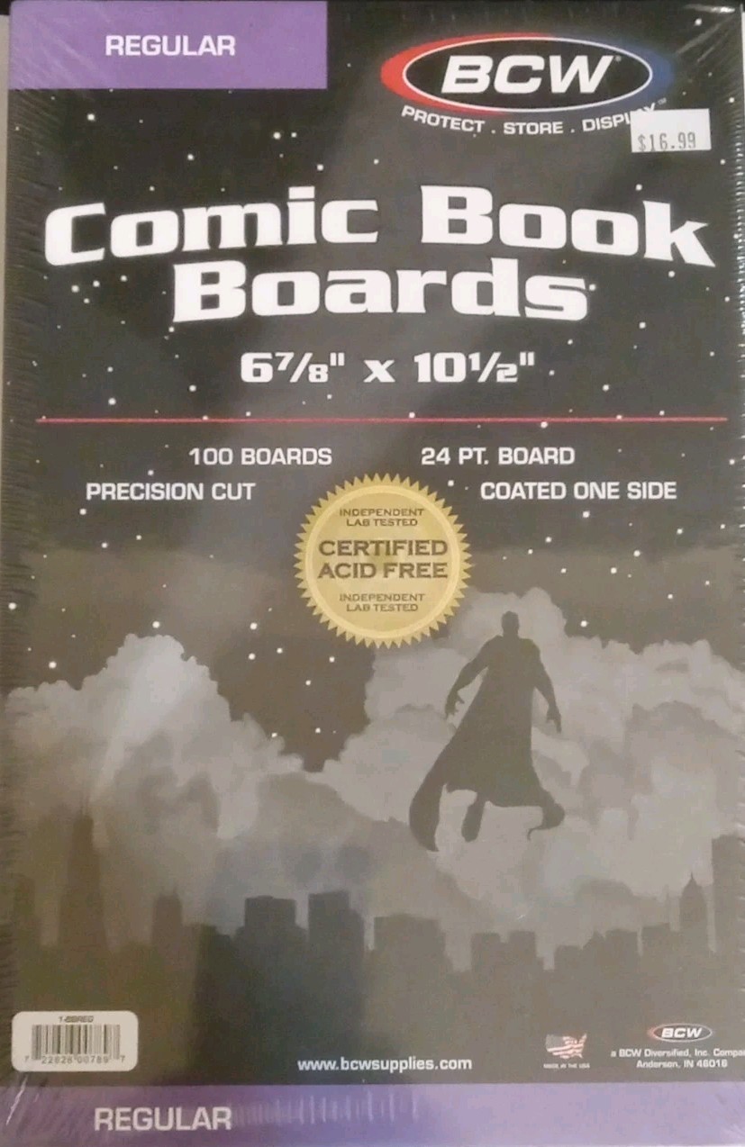 BCW 20Pcs PRE-MADE Current/Modern Comic Book Bag and Boards / Sleeves Acid Free