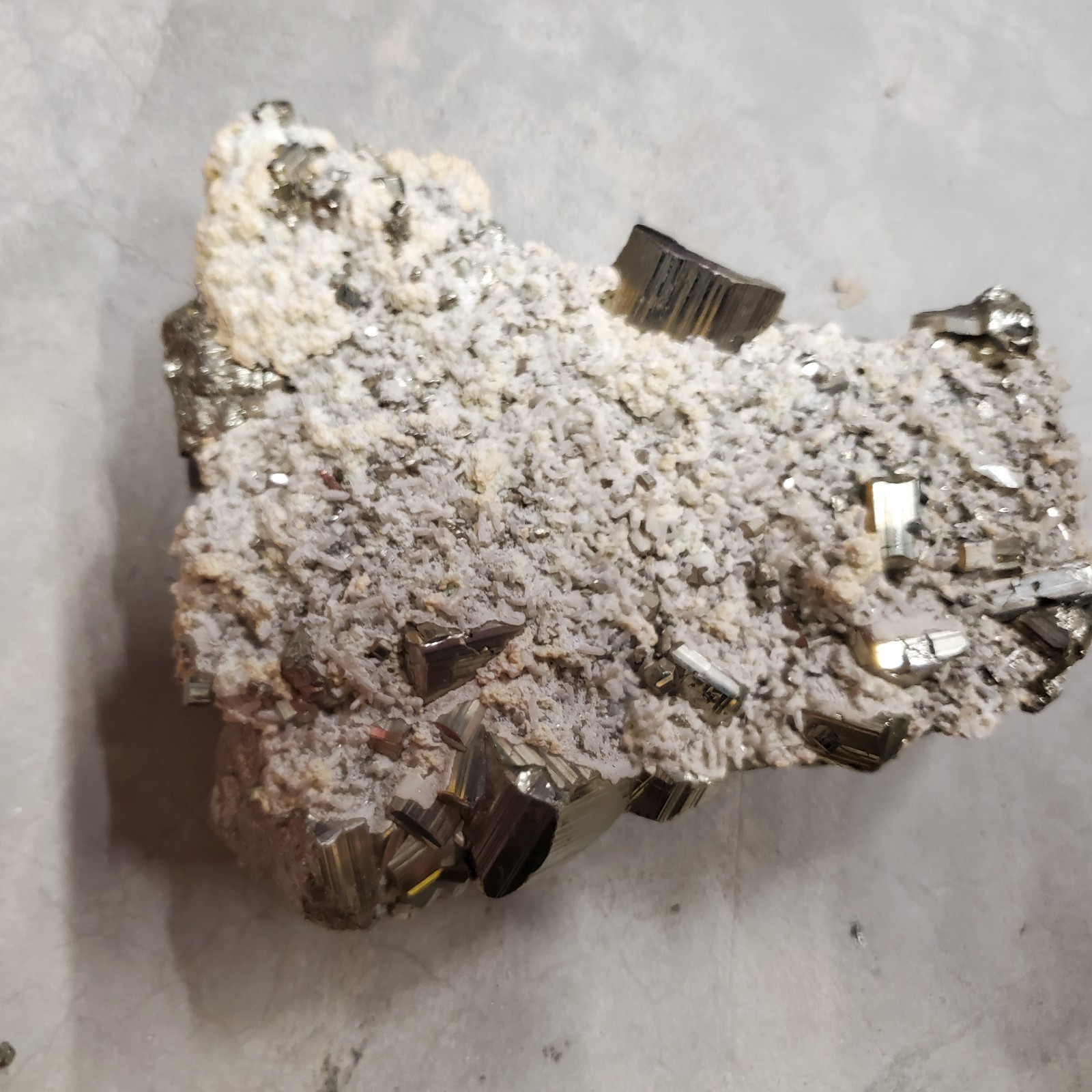 Huge Cubic Pyrite Cluster Display Specimen Almost 3 pounds