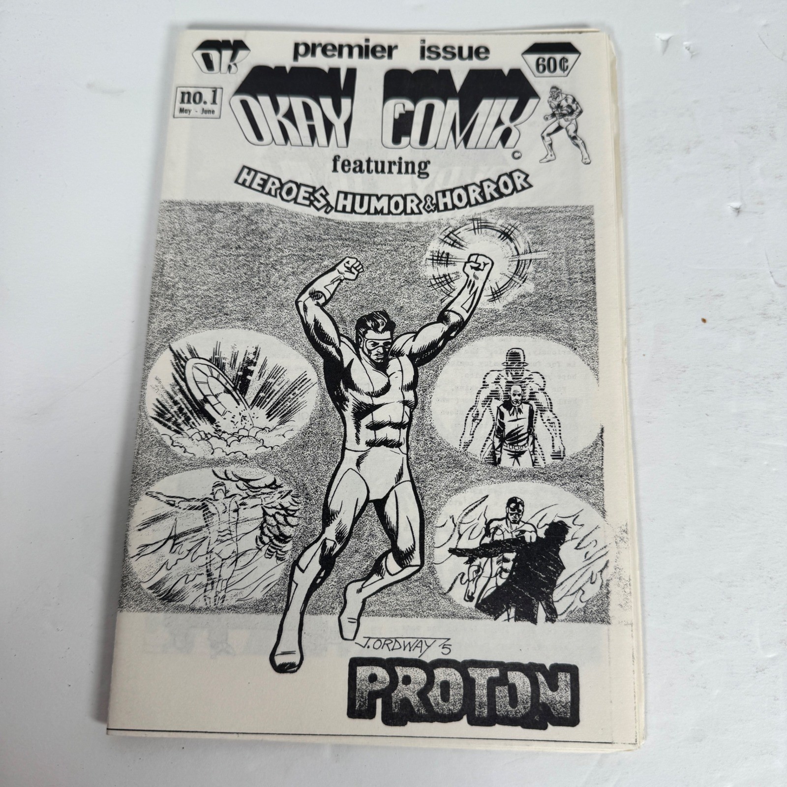 Okay Comix #1 1975 Premier Issue Indie Comic Zine Jerry Ordway Proton