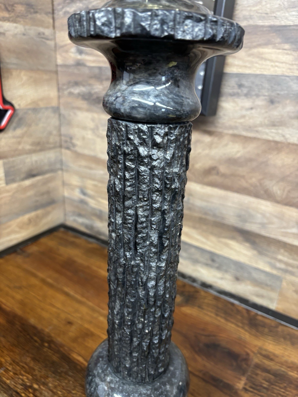 Vintage POSTMODERN NEO-CLASSICAL SOLID MARBLE COLUMN PILLAR LAMP 32″