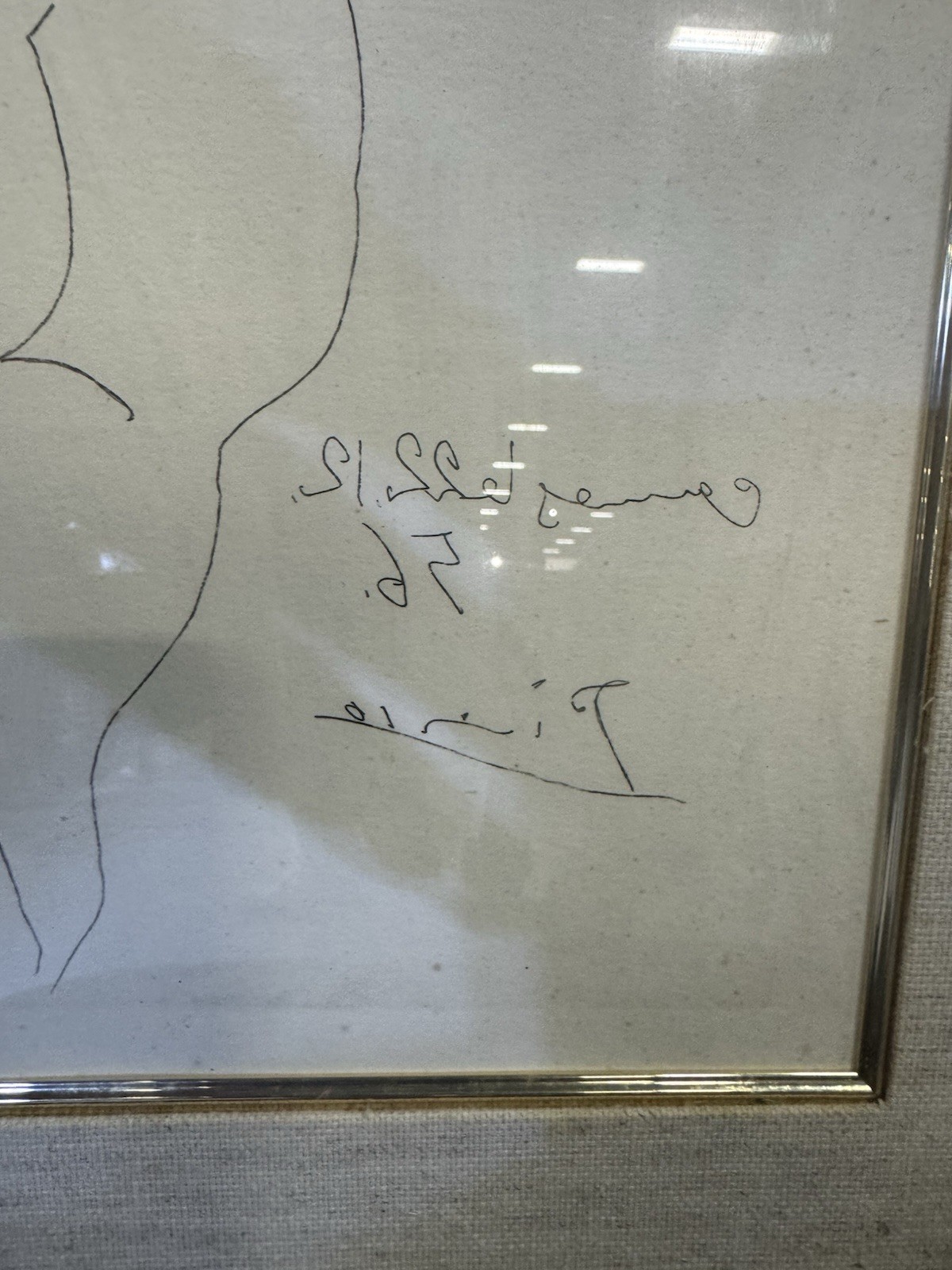 Pablo Picasso Etching with COA “Nu De Dos” 1956