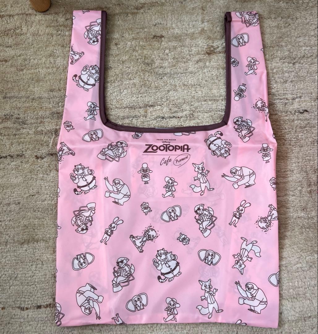 Zootopia Judy Hopps Eco Bag Pink 14.6in x 16.1in Disney Zootopia Cafe